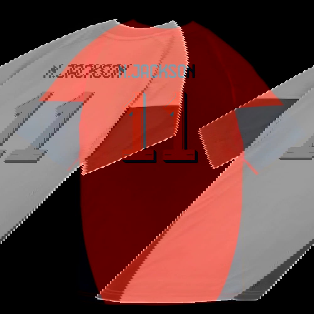 2025-2026 Bayern Munich Training Shirt (Easy Coral) - Kids (N.Jackson 11)