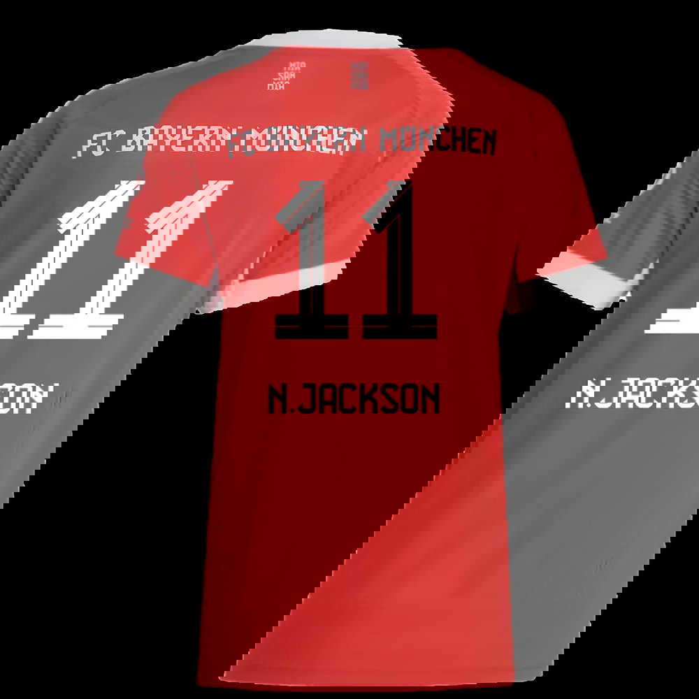 2025-2026 Bayern Munich Home Shirt (Womens) (N.Jackson 11)