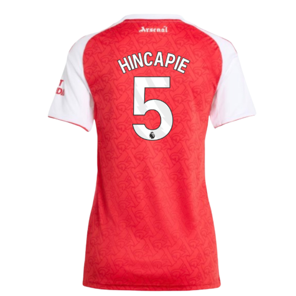 2025-2026 Arsenal Home Shirt (Womens) (Hincapie 5)