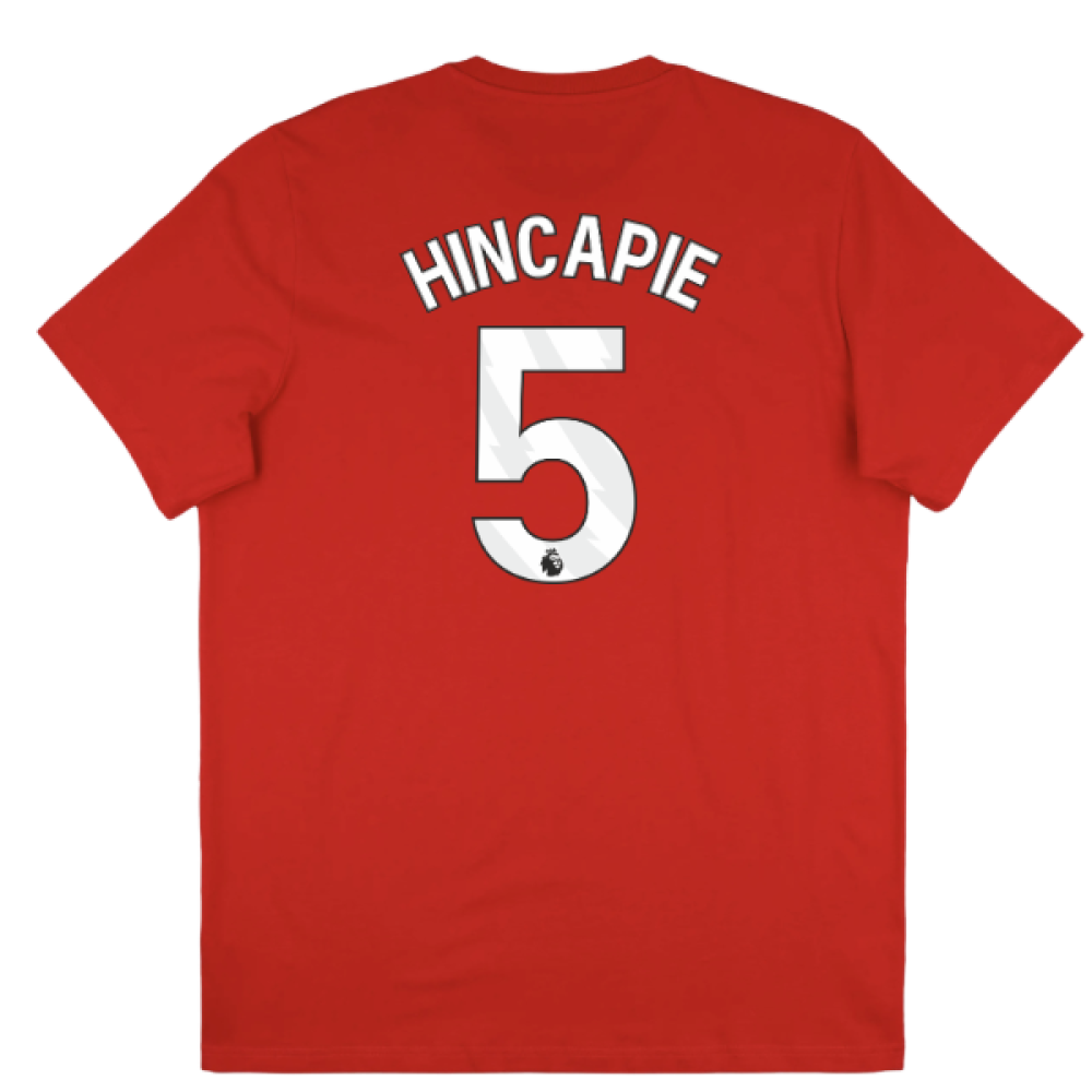 2025-2026 Arsenal Season Graphic Tee (Scarlet) (Hincapie 5)
