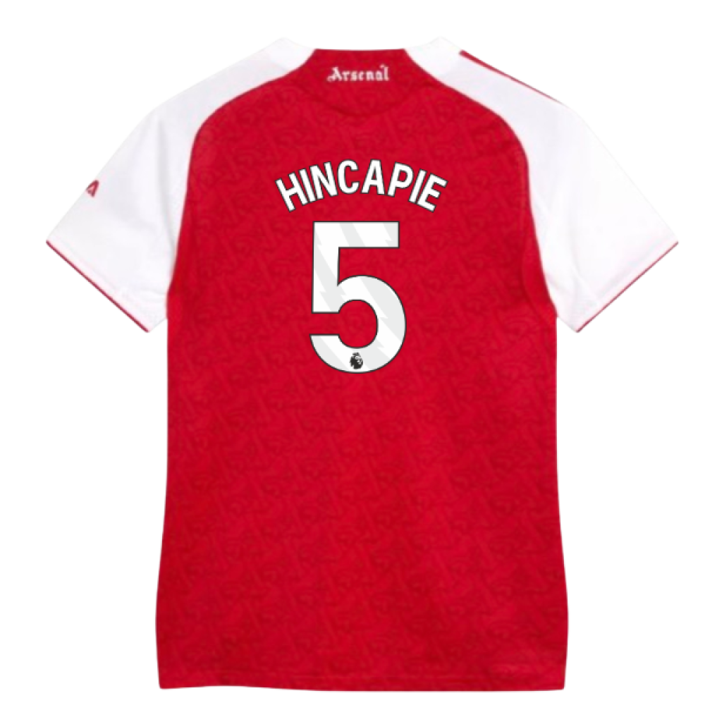2025-2026 Arsenal Authentic Home Shirt (Womens) (Hincapie 5)
