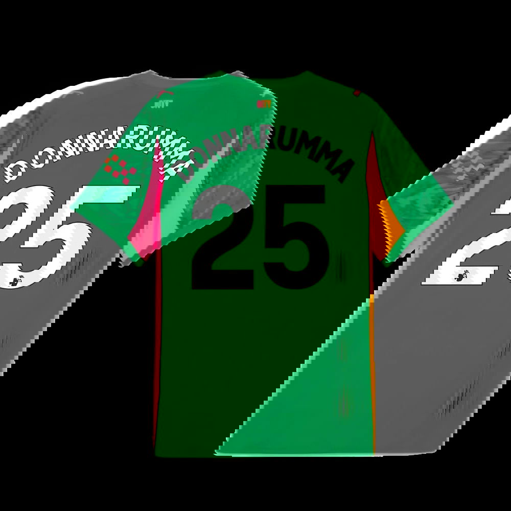 2025-2026 Man City Goalkeeper Away Shirt (Green) (Donnarumma 25)