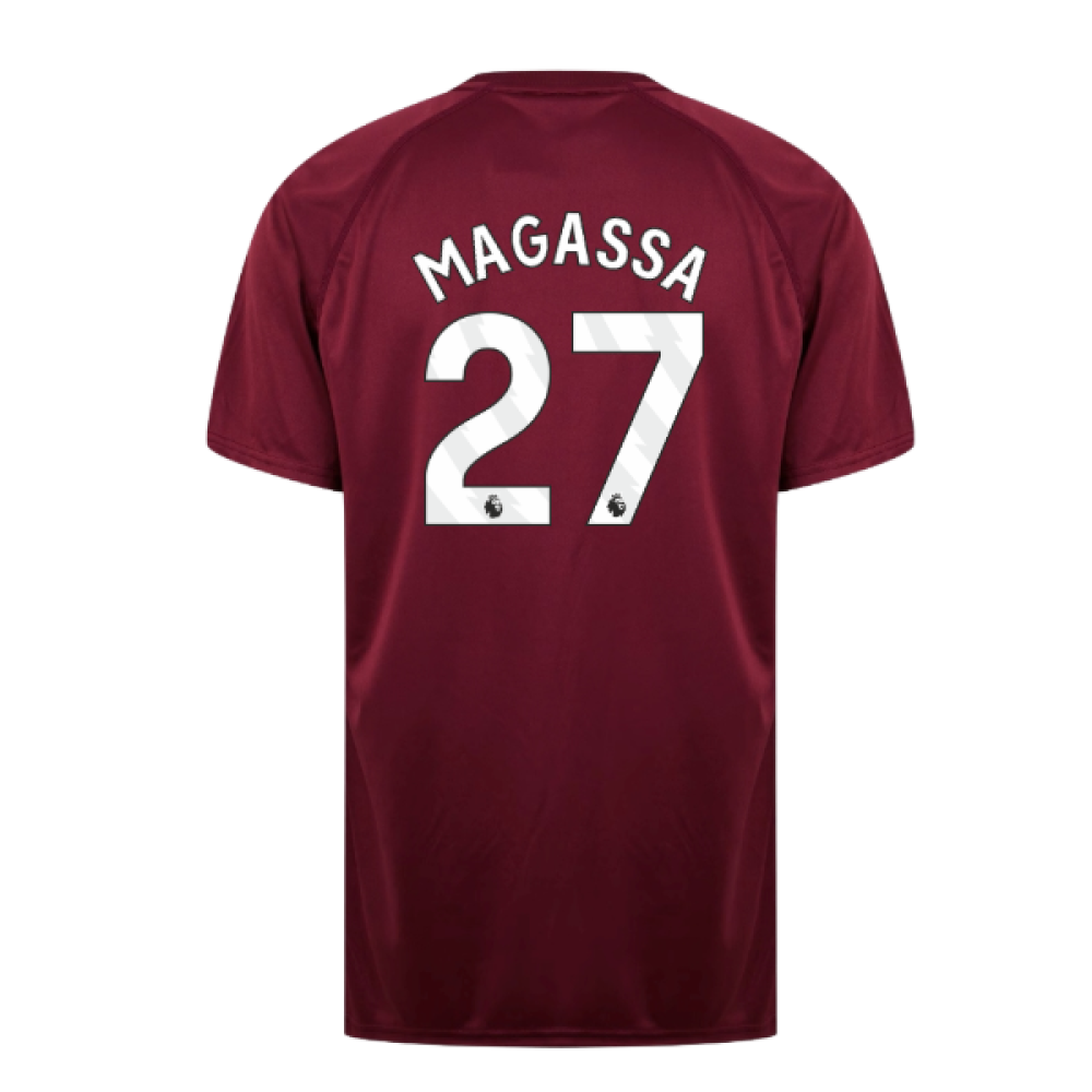 West Ham United Poly T-Shirt (Claret/Blue) (Magassa 27)