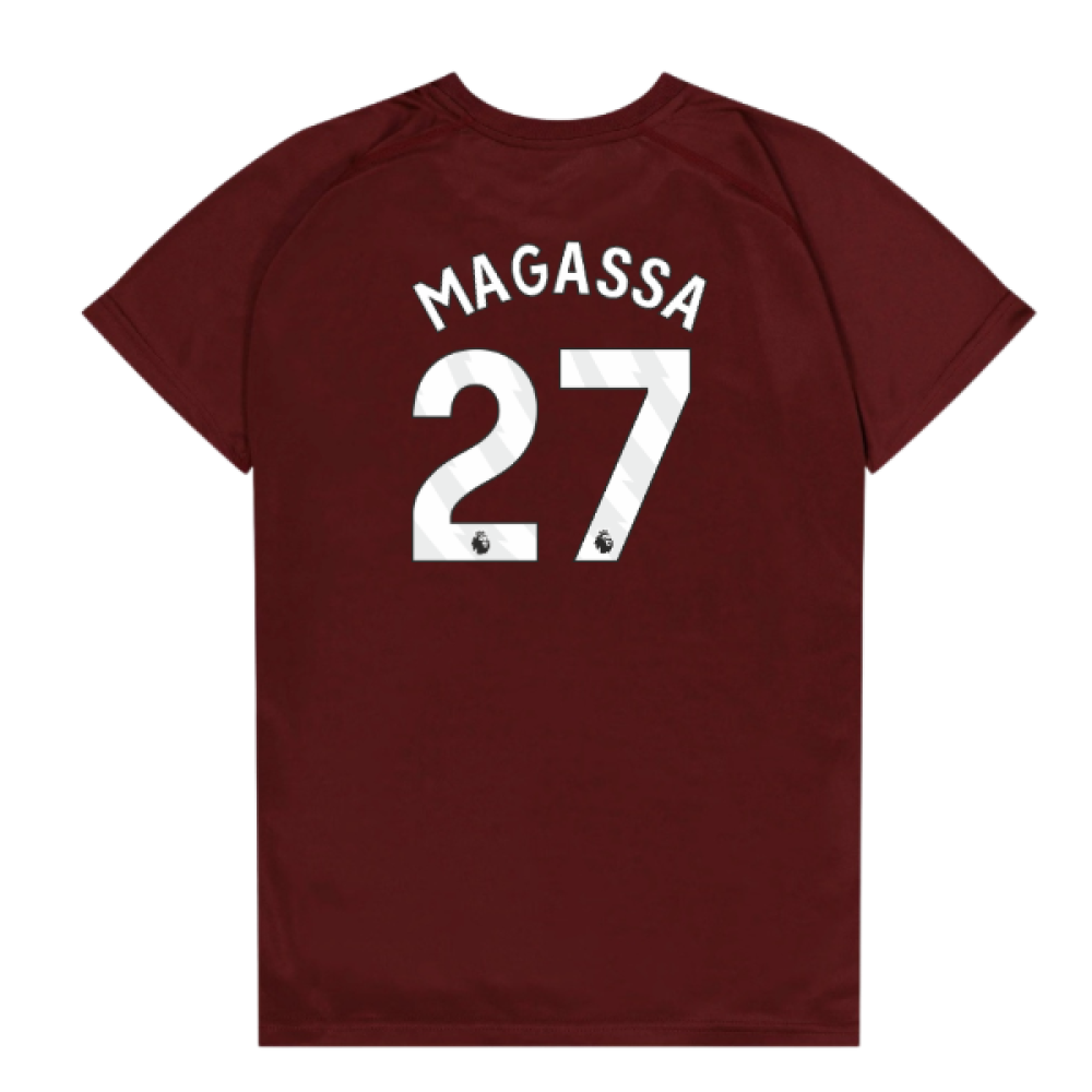 West Ham United Poly T-Shirt (Claret/Blue) - Kids (Magassa 27)