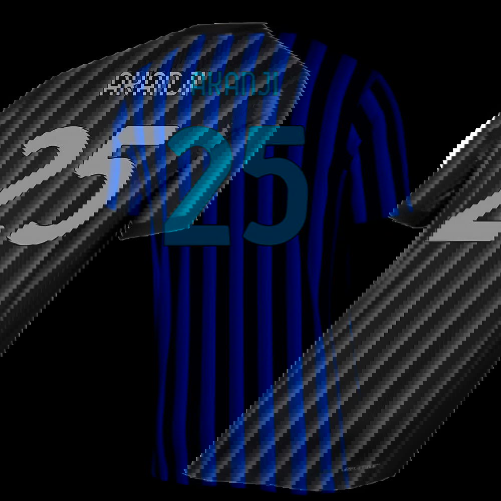 2025-2026 Inter Milan Home Authentic Dri-Fit ADV Shirt (Akanji 25)