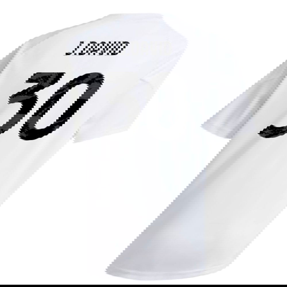 2025-2026 Juventus Training Shirt (White) - Kids (J.David 30)