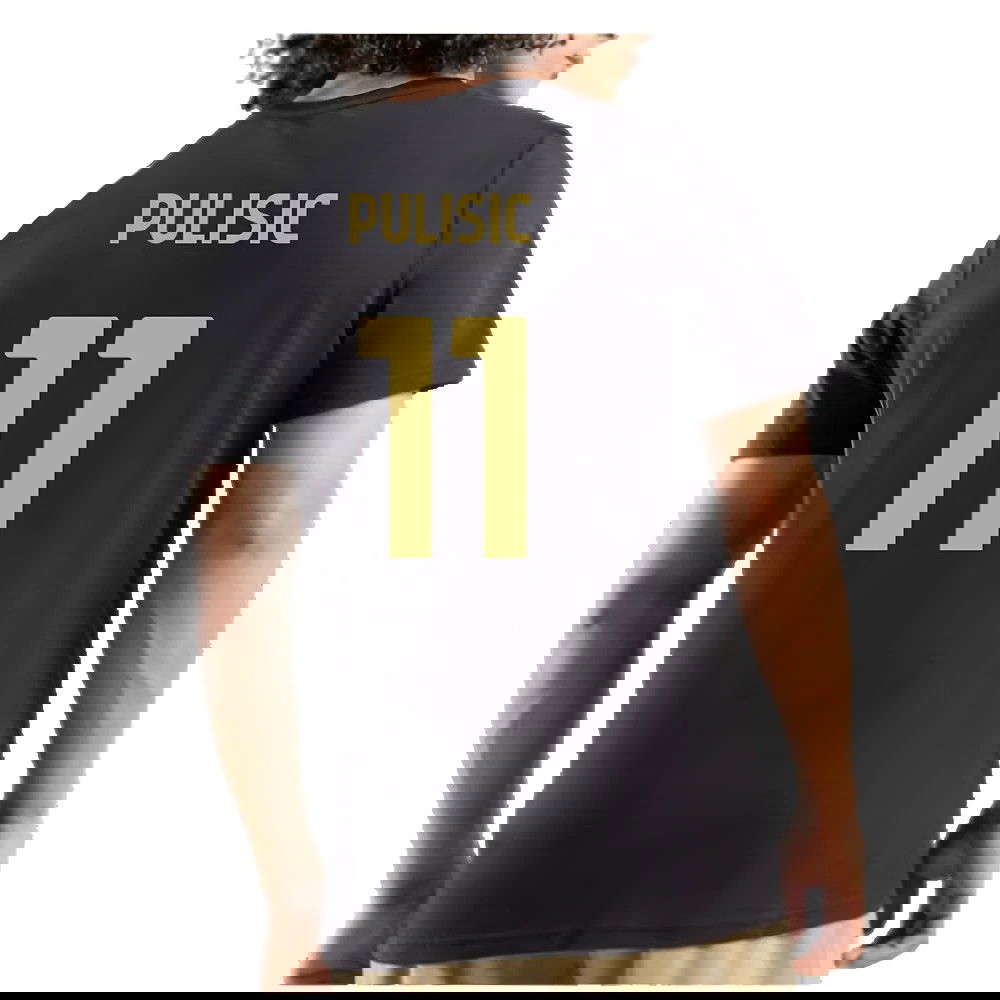 AC Milan 125th Anniversary ftblCulture Tee (Black) (Pulisic 11)