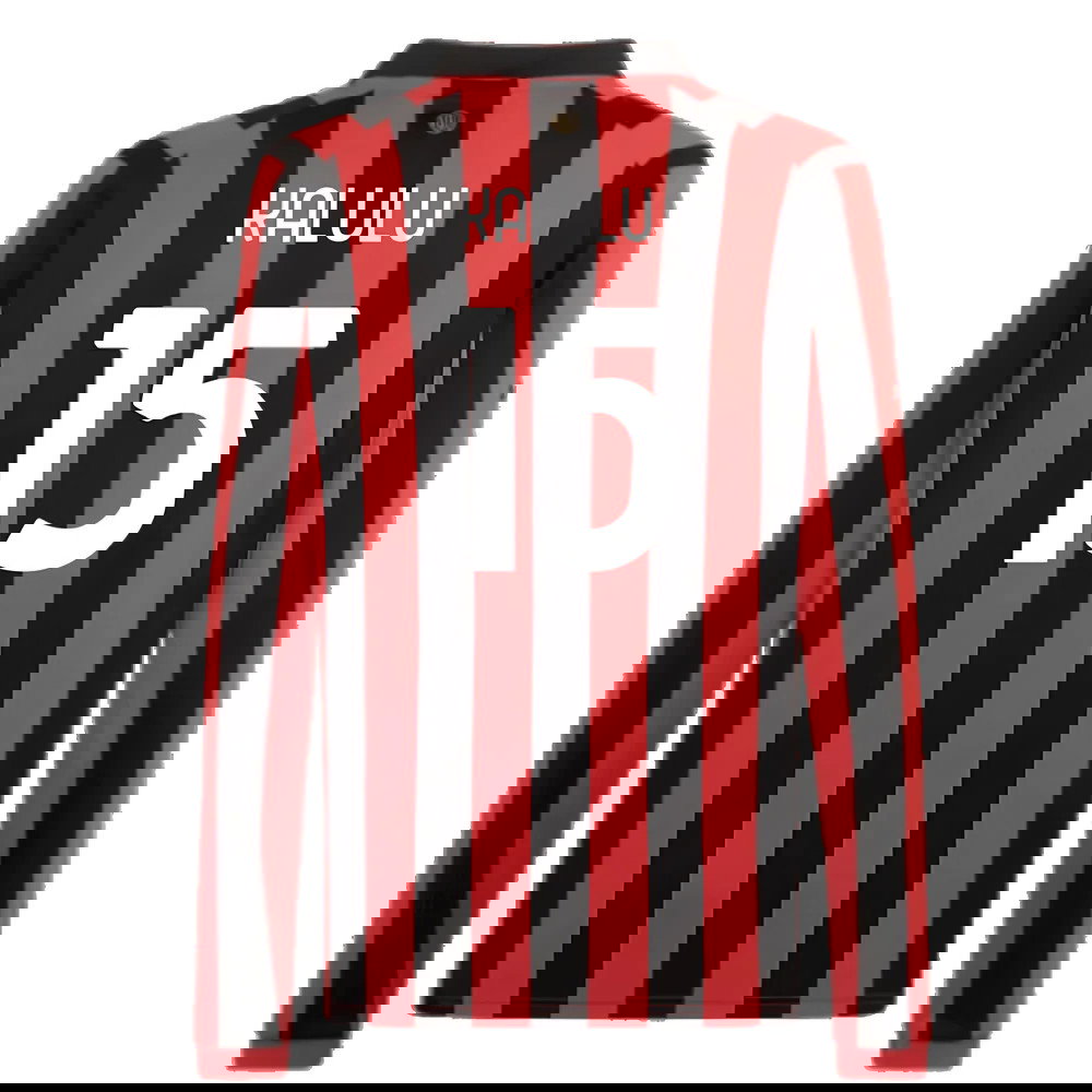 AC Milan 125th Authentic Shirt LS (Black-Red) (Kalulu 15)