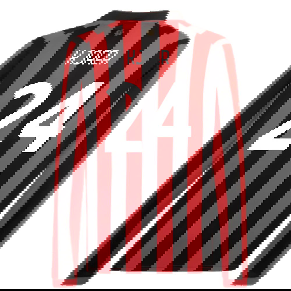 AC Milan 125th Authentic Shirt LS (Black-Red) (Kjaer 24)