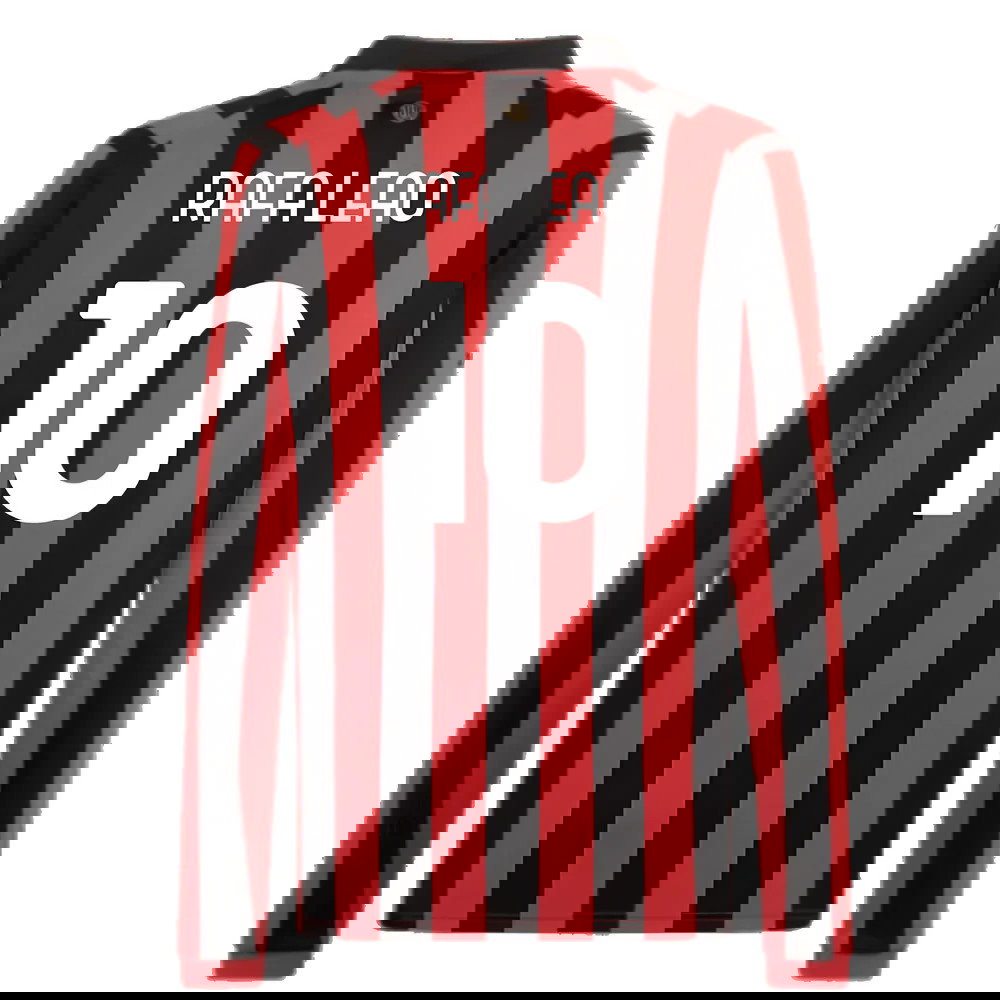 AC Milan 125th Authentic Shirt LS (Black-Red) (Rafa Leao 10)