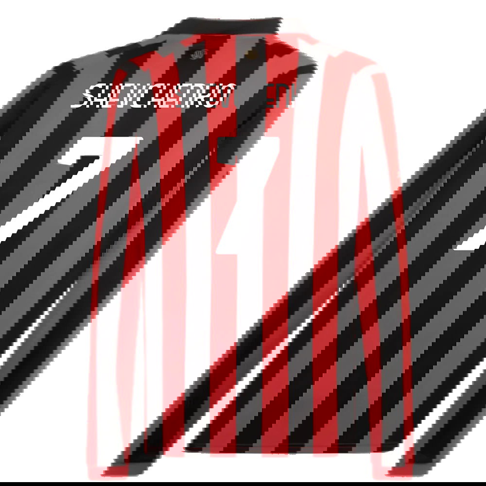 AC Milan 125th Authentic Shirt LS (Black-Red) (Shevchenko 7)