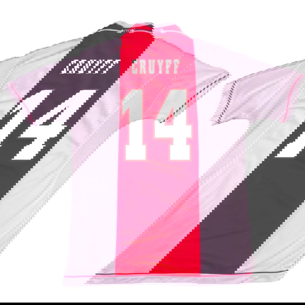 Ajax 1999-00 Home Shirt ((Excellent) M) (Cruyff 14)