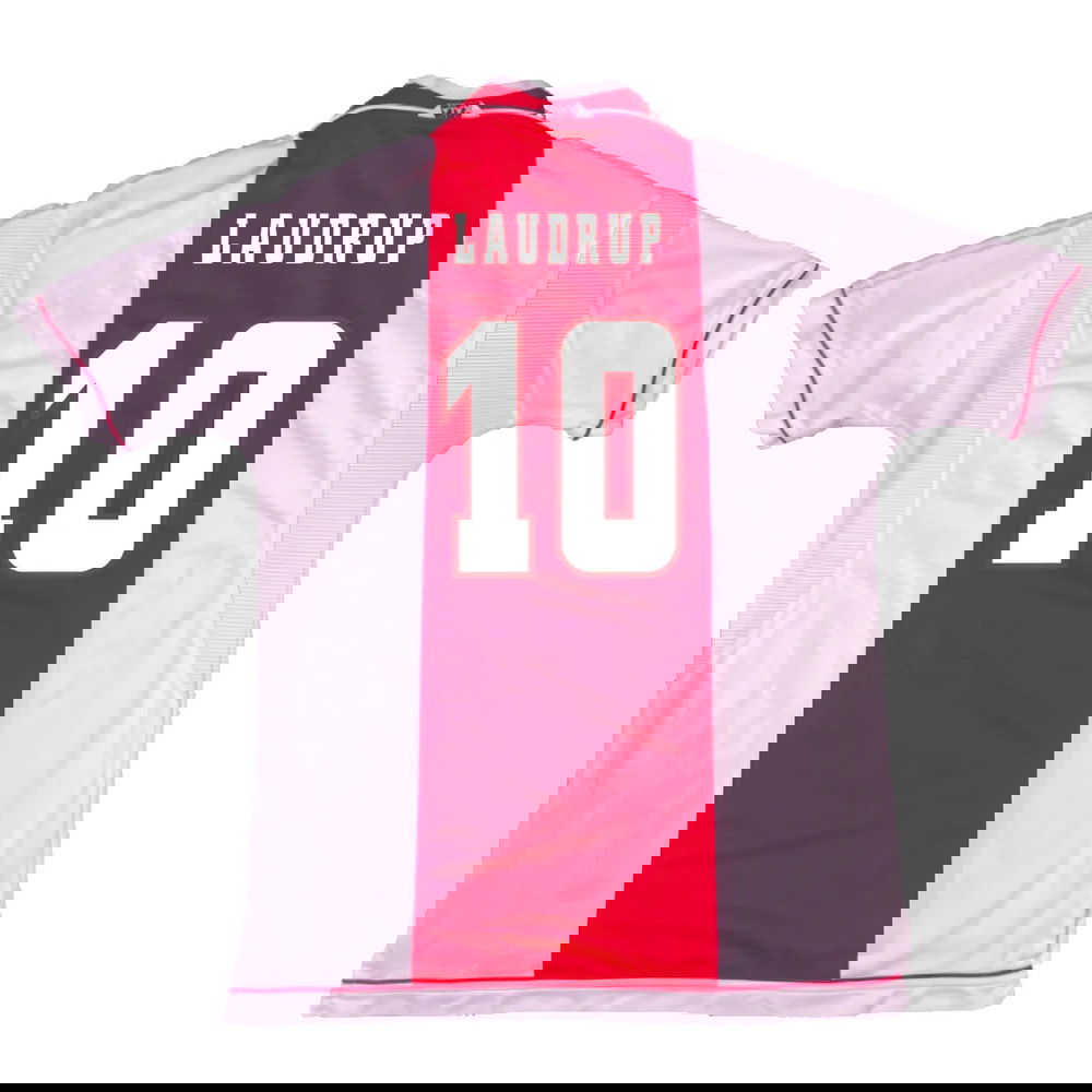 Ajax 1999-00 Home Shirt ((Excellent) M) (Laudrup 10)