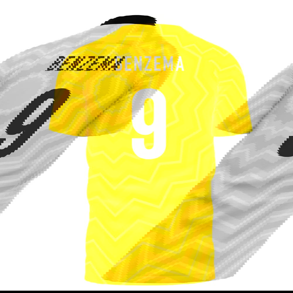  Al-Ittihad 2025-2026 Home Concept Football Kit (Libero) - Kids (Benzema 9)