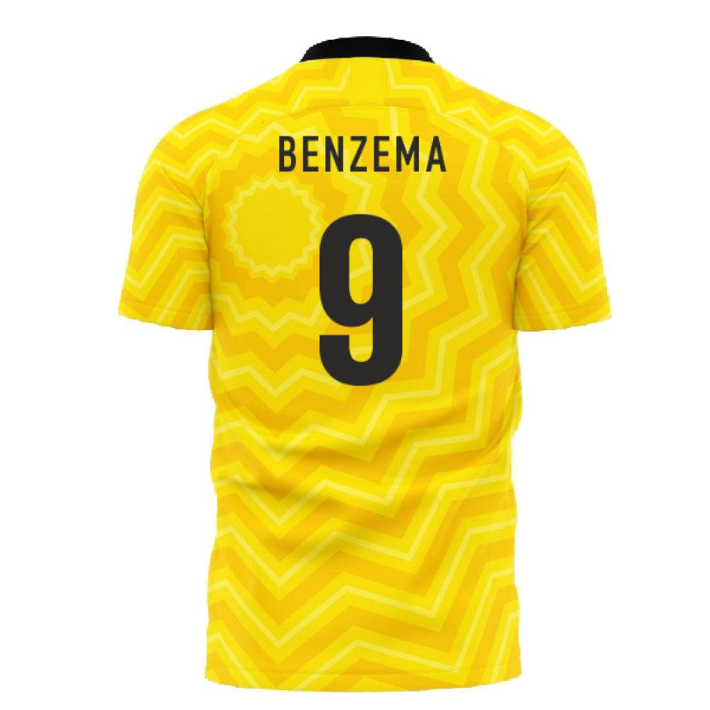  Al-Ittihad 2025-2026 Home Concept Football Kit (Libero) - Kids (Benzema 9)