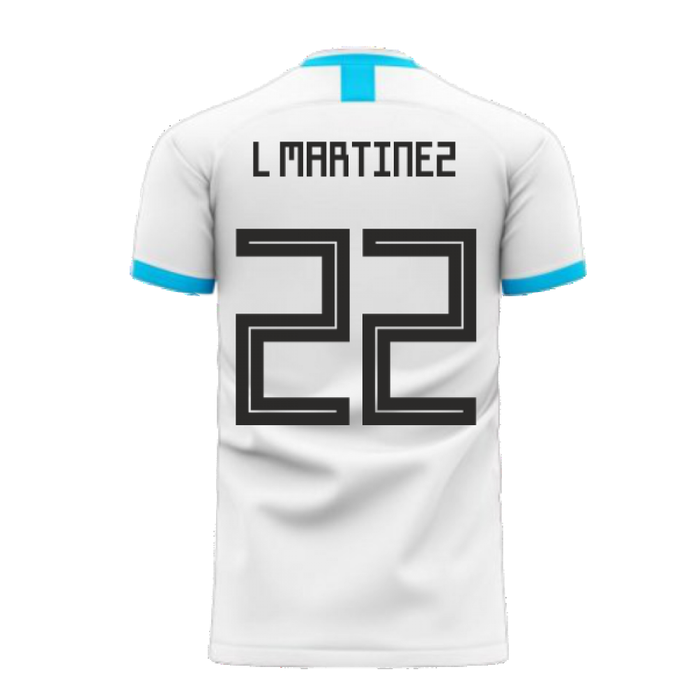 Argentina 2025-2026 Home Concept Football Kit (Libero) (L MARTINEZ 22)