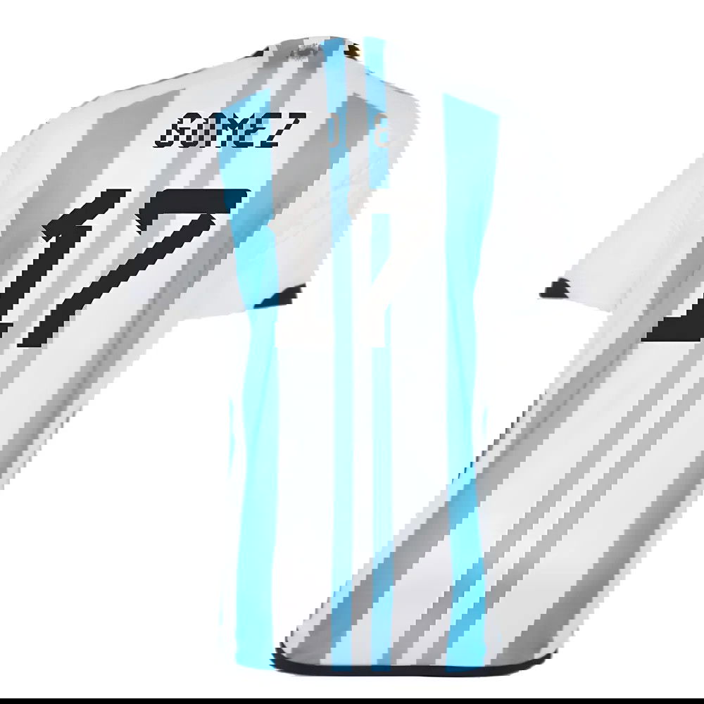 Argentina 2022 World Cup Winners Home Shirt (GOMEZ 17)