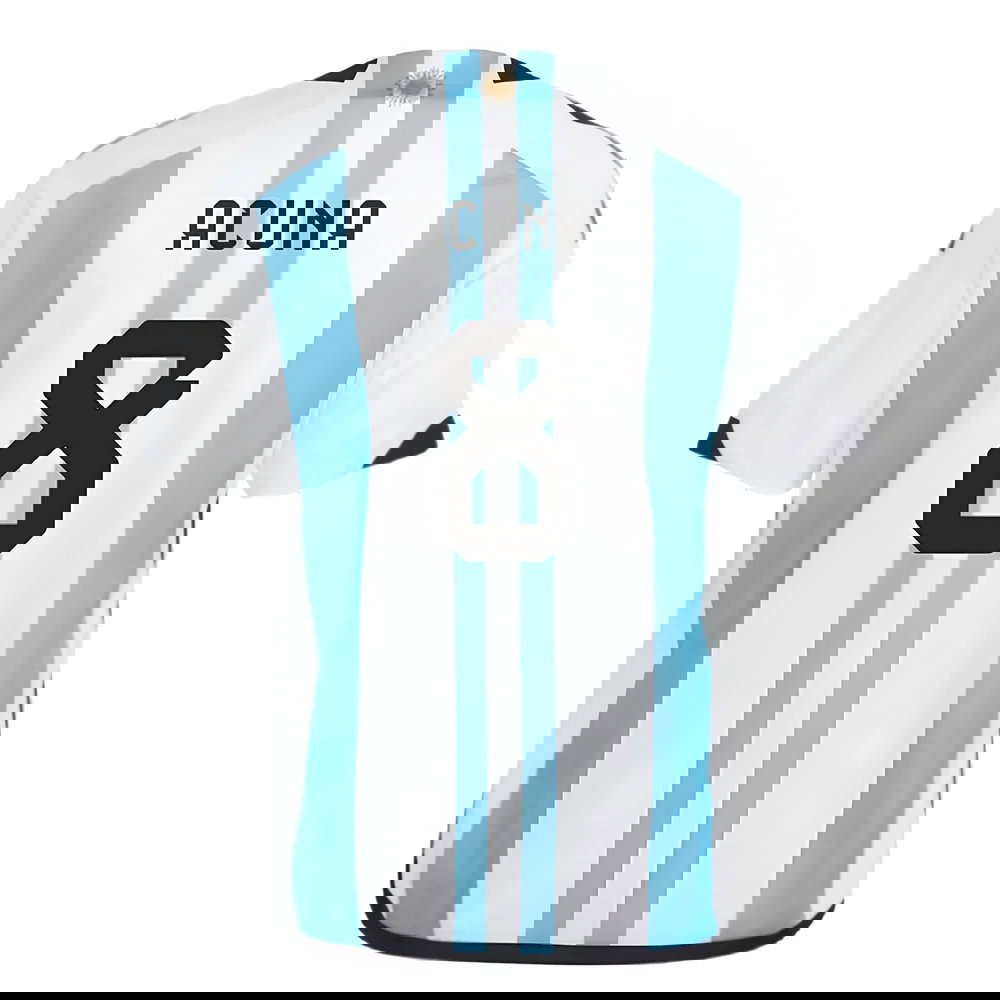 Argentina 2022 World Cup Winners Home Shirt - Kids (ACUNA 8)