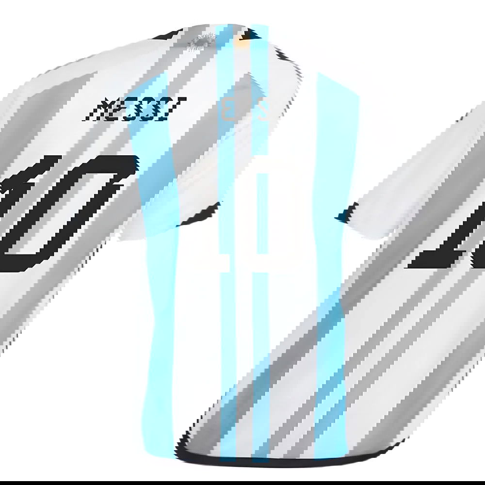 Argentina 2022 World Cup Winners Home Shirt - Kids (MESSI 10)