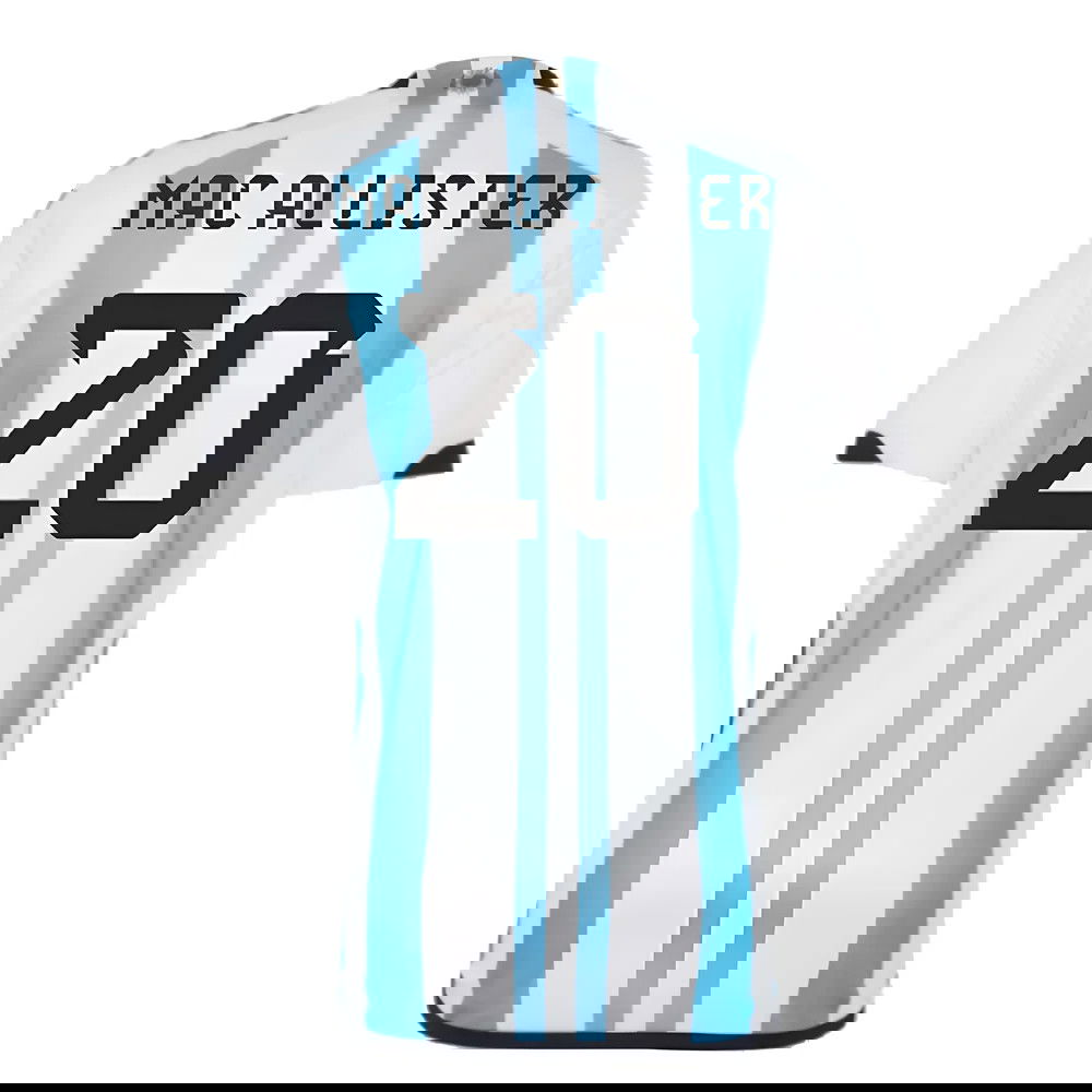 Argentina 2022 World Cup Winners Home Shirt (MAC ALLISTER 20)