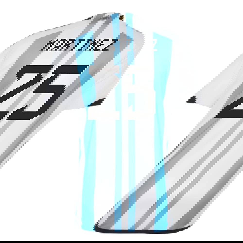 Argentina 2022 World Cup Winners Home Shirt (MARTINEZ 25)