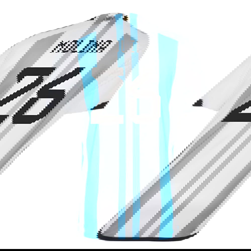 Argentina 2022 World Cup Winners Home Shirt (MOLINA 26)