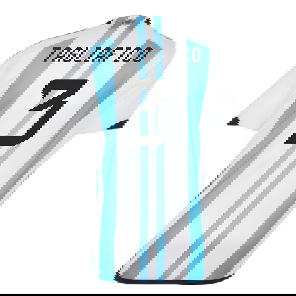 Argentina 2022 World Cup Winners Home Shirt (TAGLIAFICO 3)