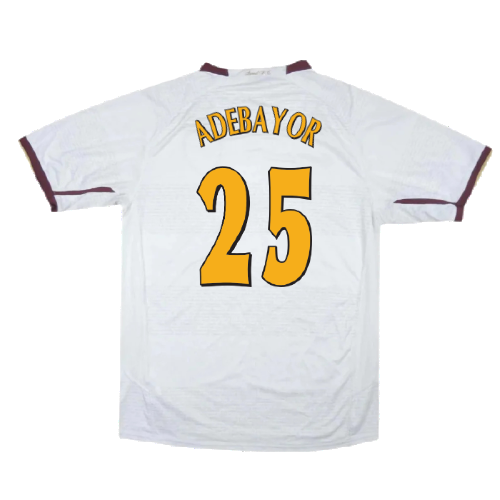 Arsenal 2007-08 Away Shirt (XL) (Excellent) (Adebayor 25)