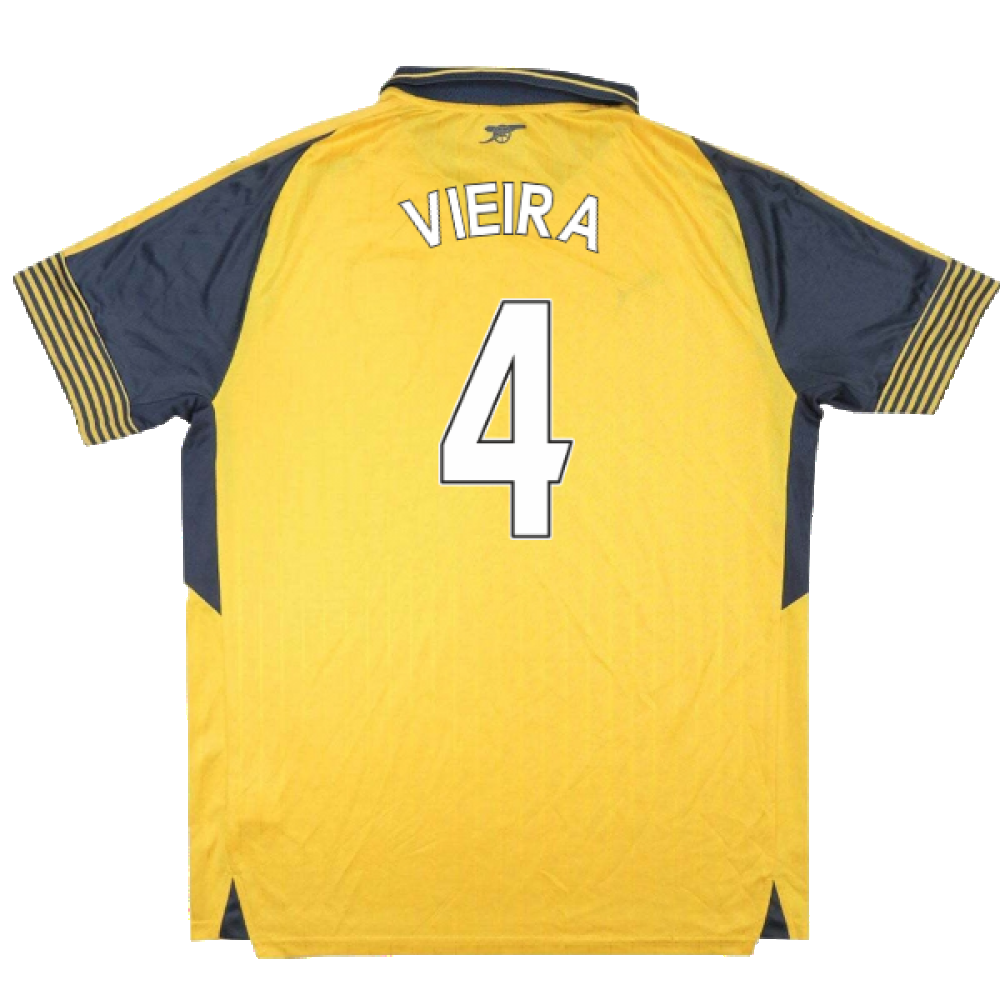 Arsenal 2016-17 Away Shirt ((Mint) S) (Vieira 4)