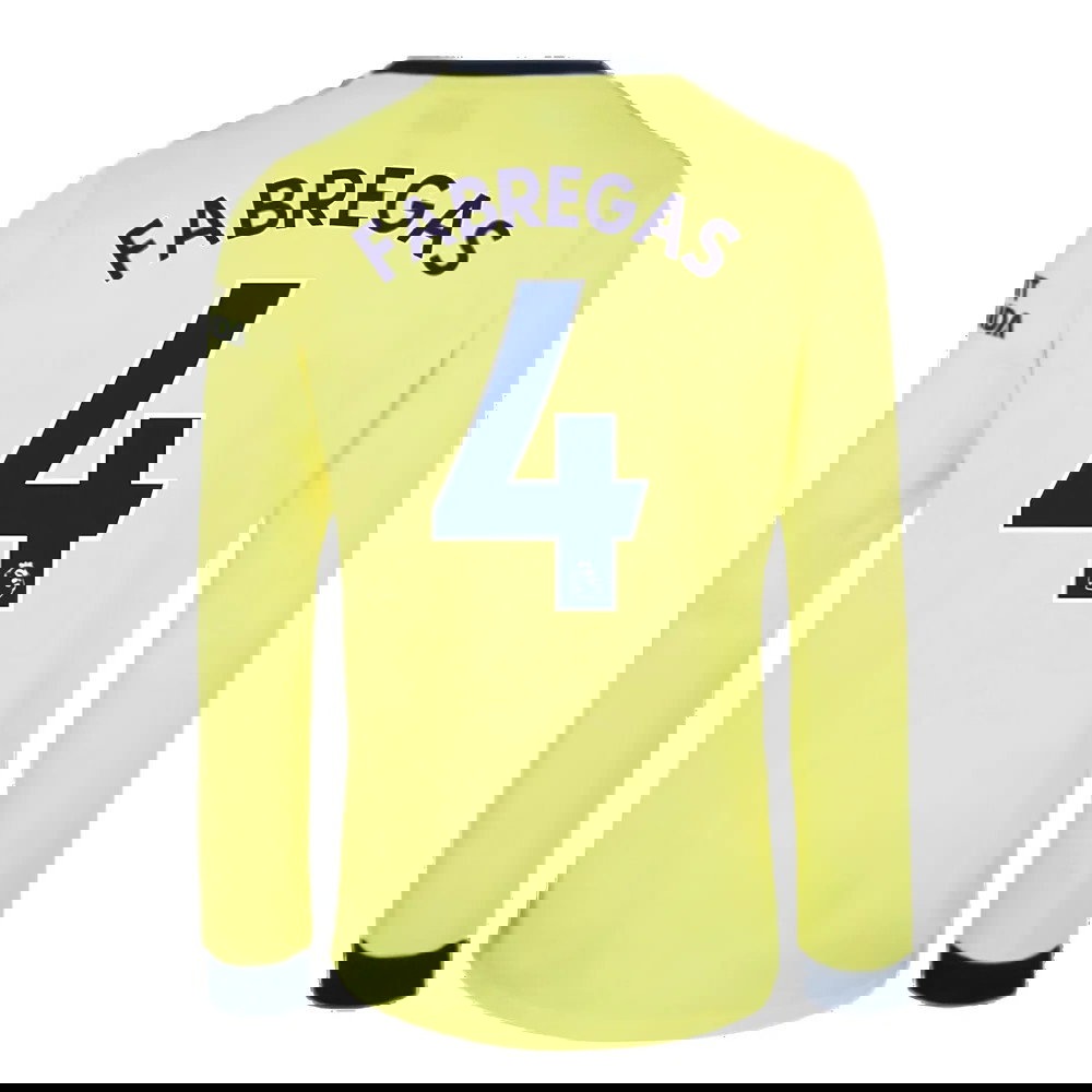 Arsenal 2021-2022 Long Sleeve Away Shirt (FABREGAS 4)