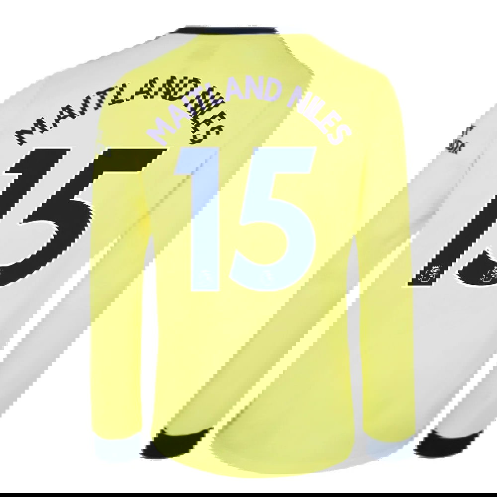 Arsenal 2021-2022 Long Sleeve Away Shirt (MAITLAND NILES 15)