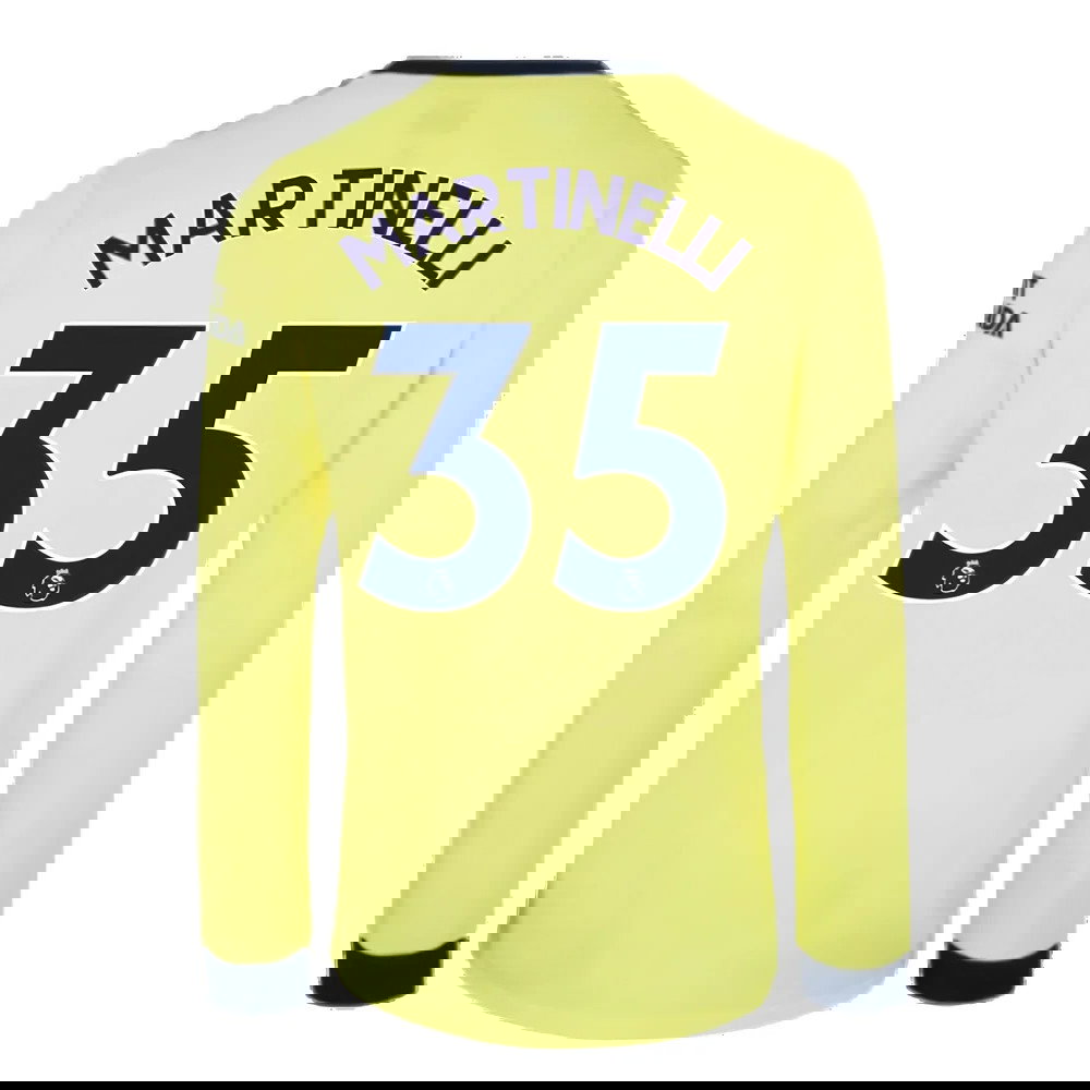 Arsenal 2021-2022 Long Sleeve Away Shirt (MARTINELLI 35)