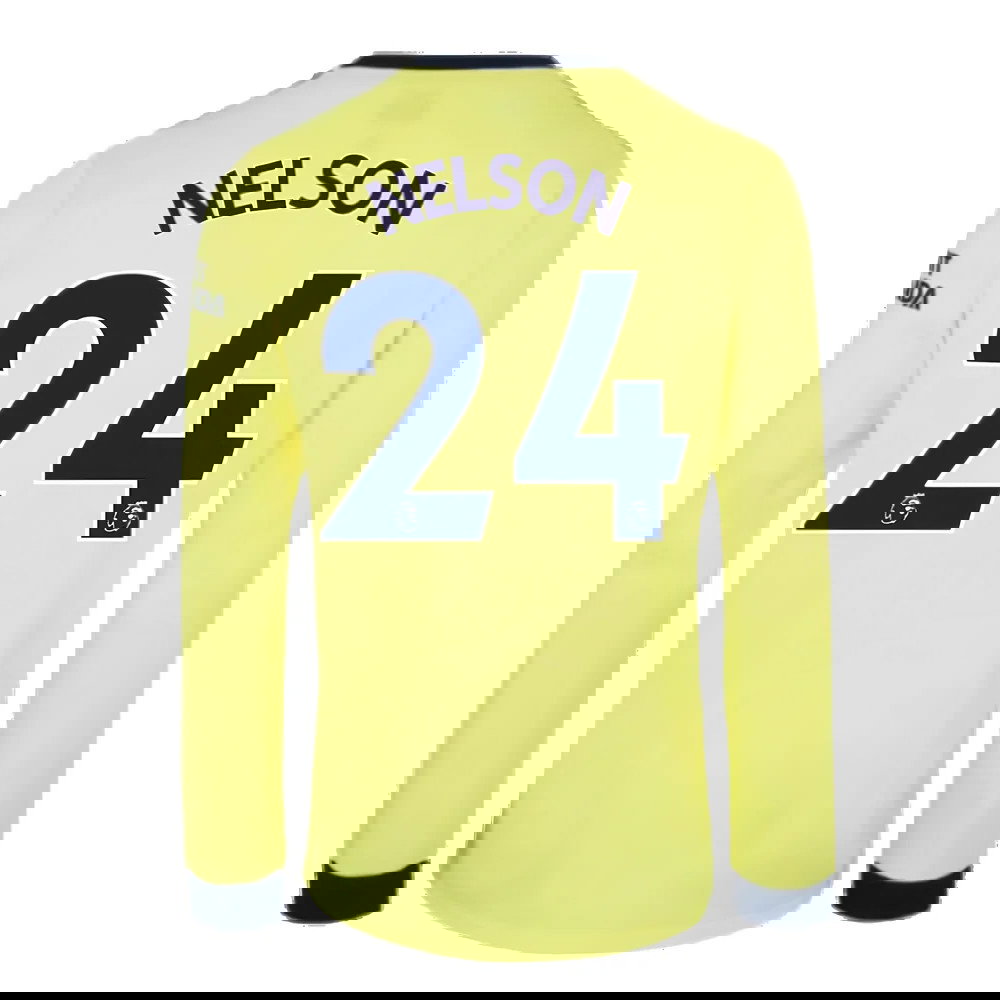 Arsenal 2021-2022 Long Sleeve Away Shirt (NELSON 24)