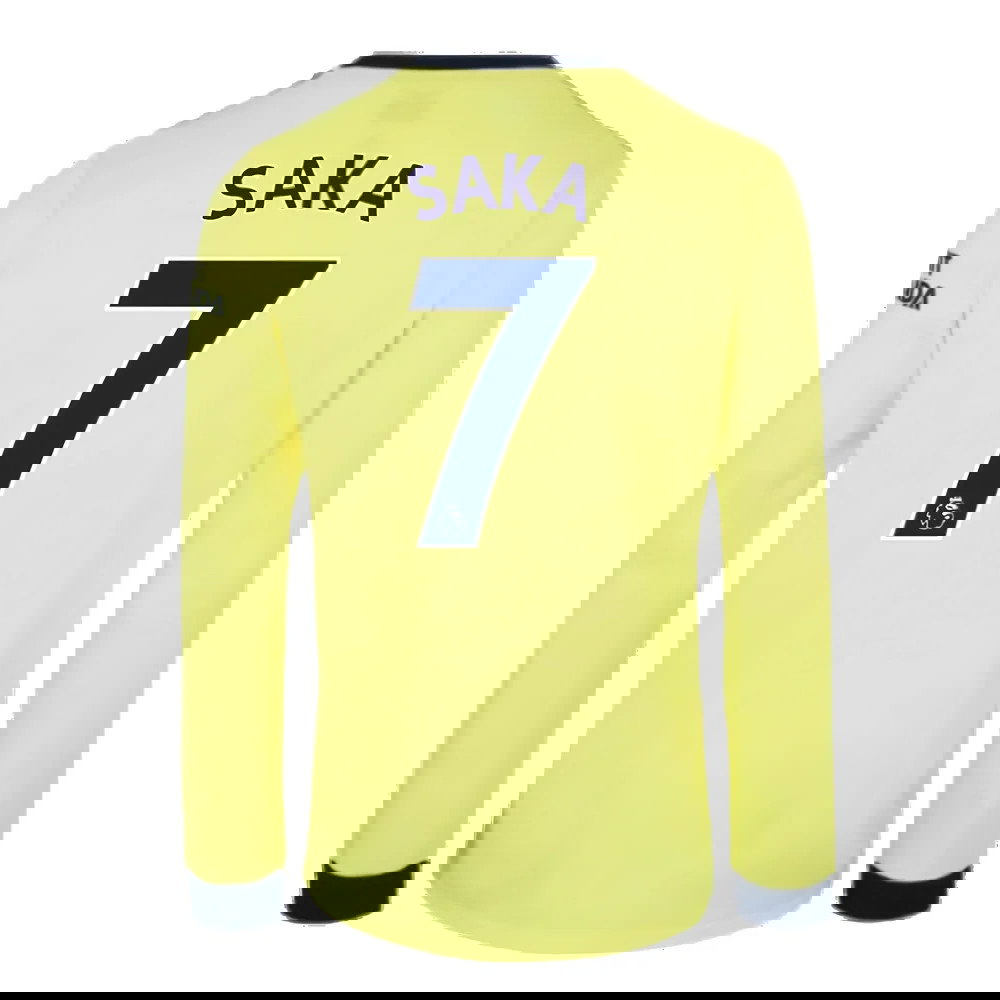 Arsenal 2021-2022 Long Sleeve Away Shirt (SAKA 7)