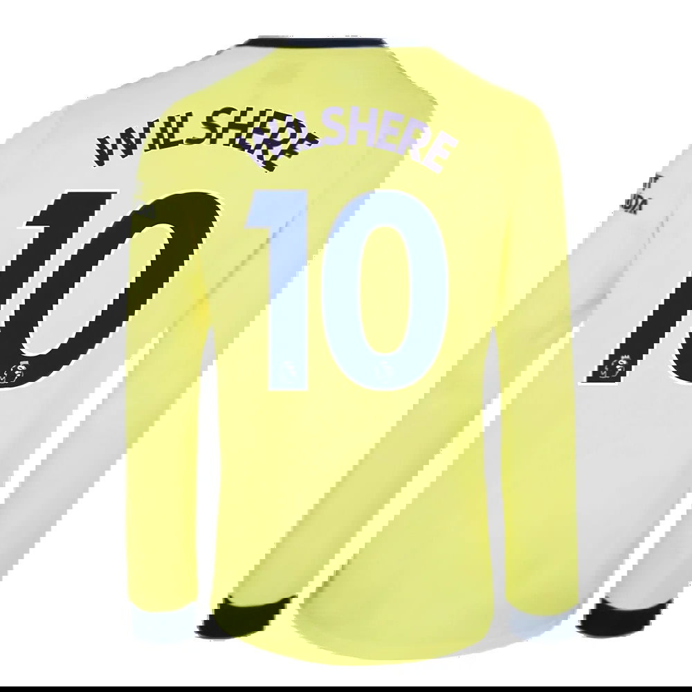 Arsenal 2021-2022 Long Sleeve Away Shirt (WILSHERE 10)