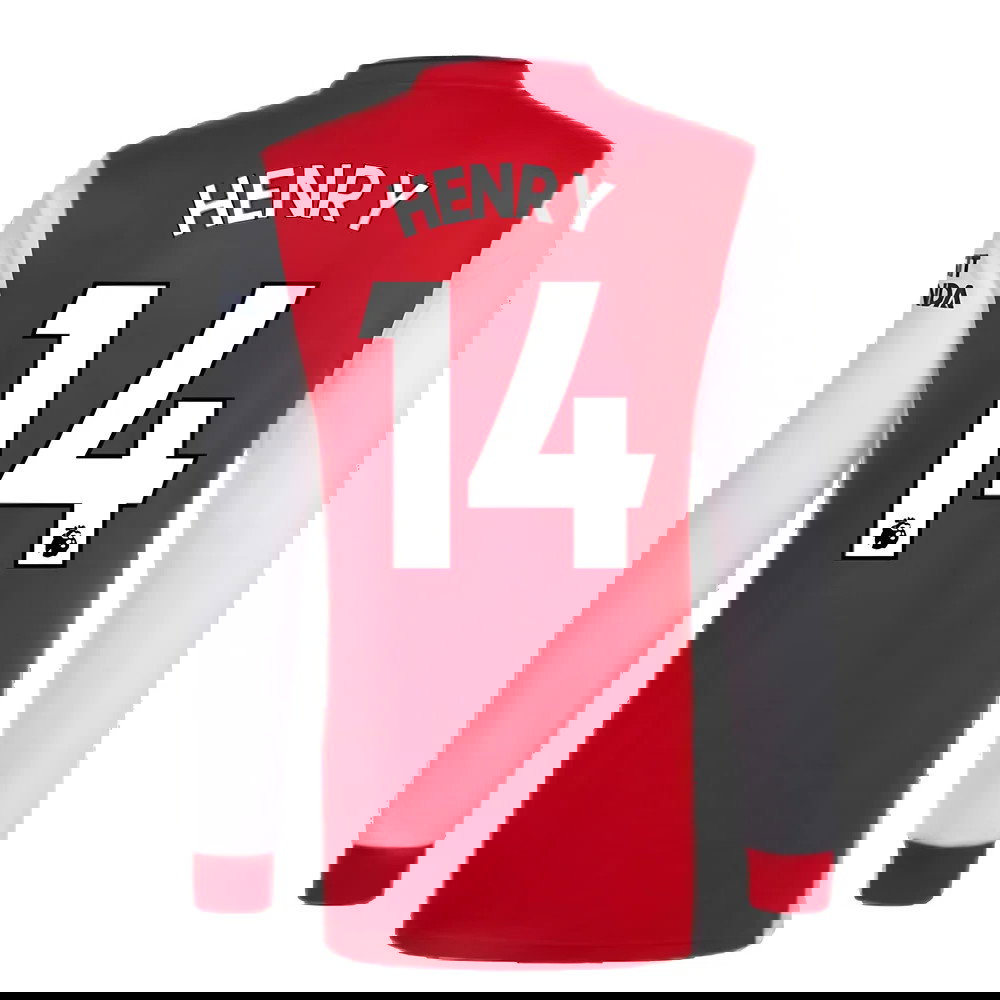 Arsenal 2021-2022 Long Sleeve Home Shirt (HENRY 14)