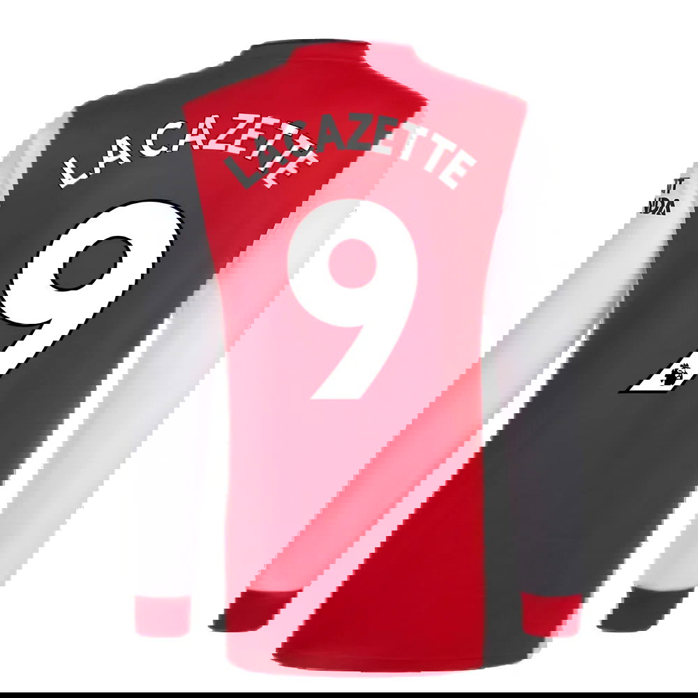 Arsenal 2021-2022 Long Sleeve Home Shirt (LACAZETTE 9)