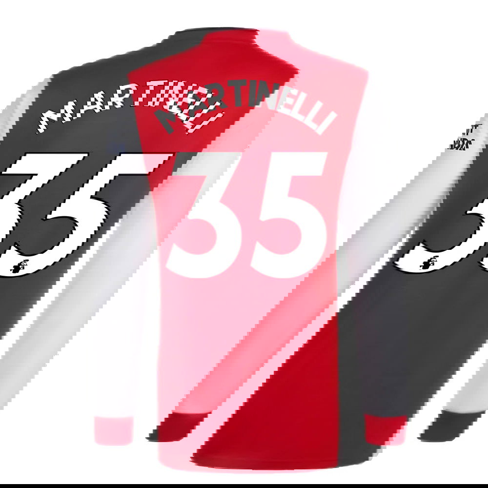 Arsenal 2021-2022 Long Sleeve Home Shirt (MARTINELLI 35)