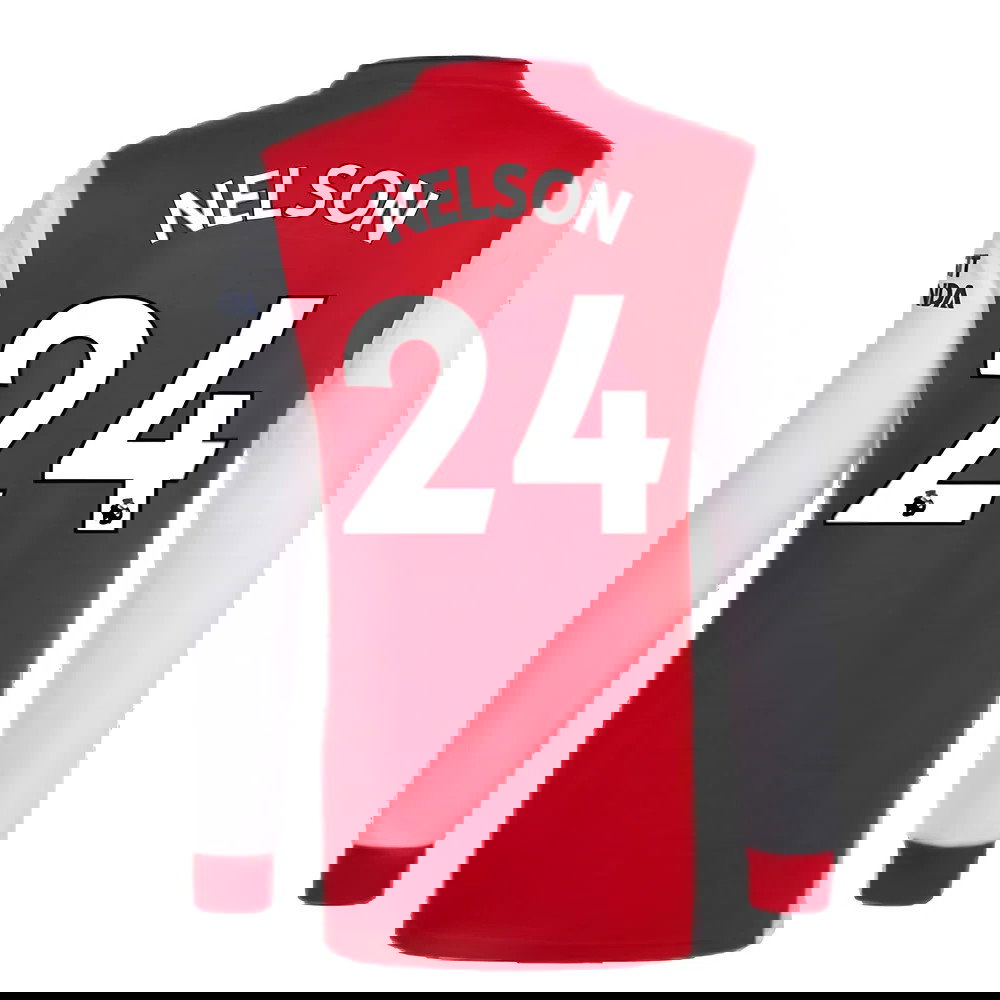 Arsenal 2021-2022 Long Sleeve Home Shirt (NELSON 24)