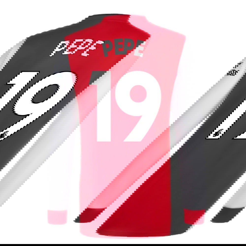 Arsenal 2021-2022 Long Sleeve Home Shirt (PEPE 19)