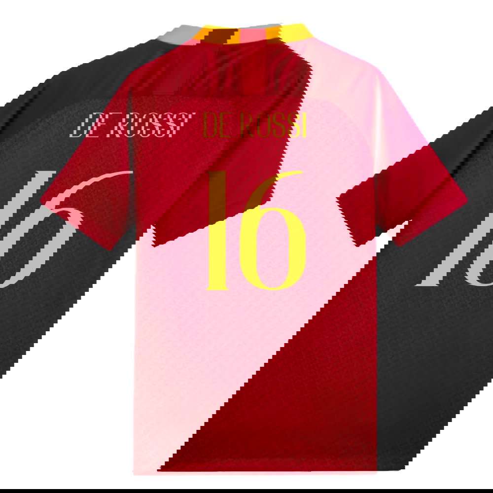 AS Roma 2018-19 Home Shirt (Mint) (De Rossi 16)