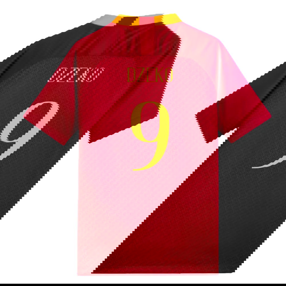 AS Roma 2018-19 Home Shirt (Mint) (Dzeko 9)