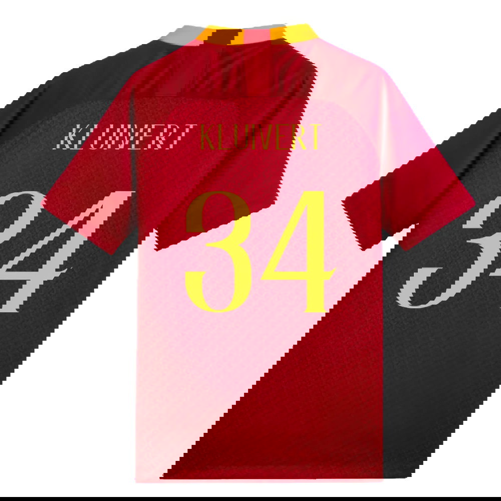 AS Roma 2018-19 Home Shirt (Mint) (Kluivert 34)