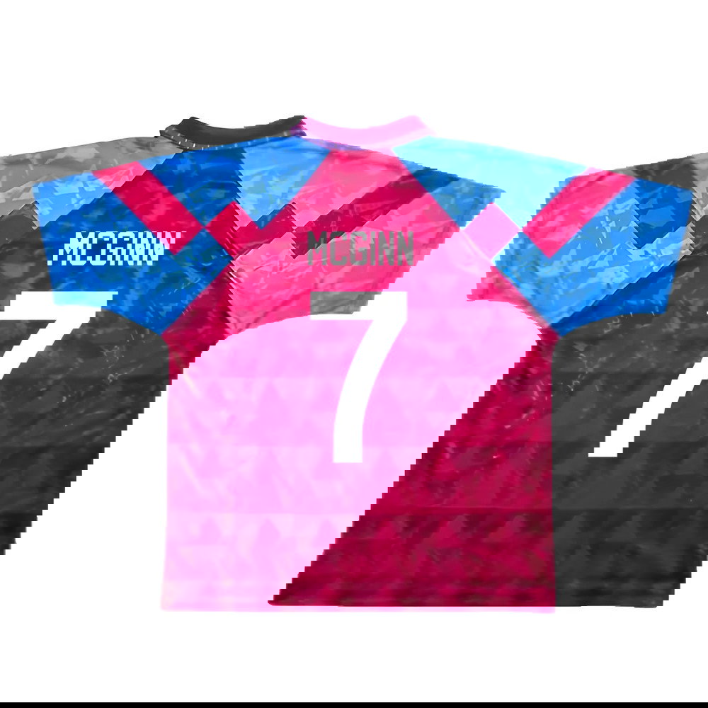 Aston Villa 1990-92 Home Shirt (XL) (Very Good) (McGinn 7)