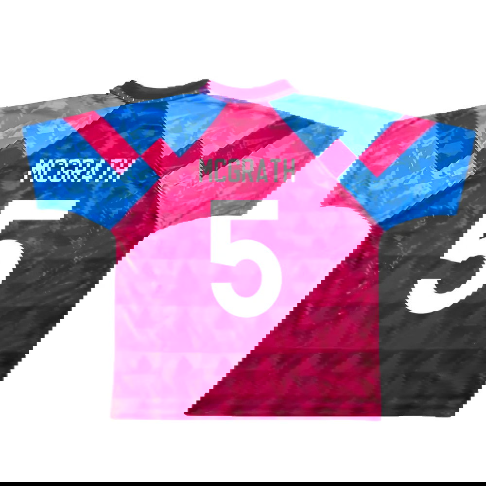 Aston Villa 1990-92 Home Shirt (XL) (Very Good) (McGrath 5)