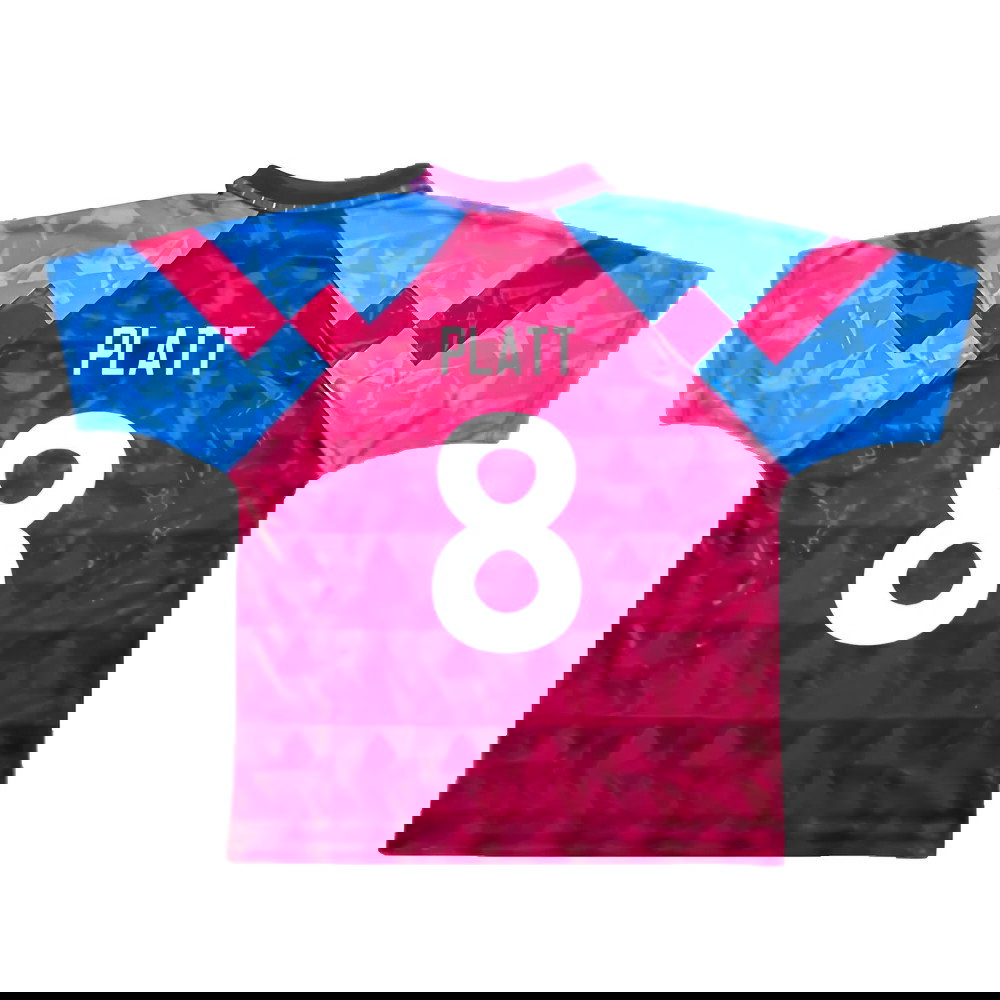 Aston Villa 1990-92 Home Shirt (XL) (Very Good) (Platt 8)