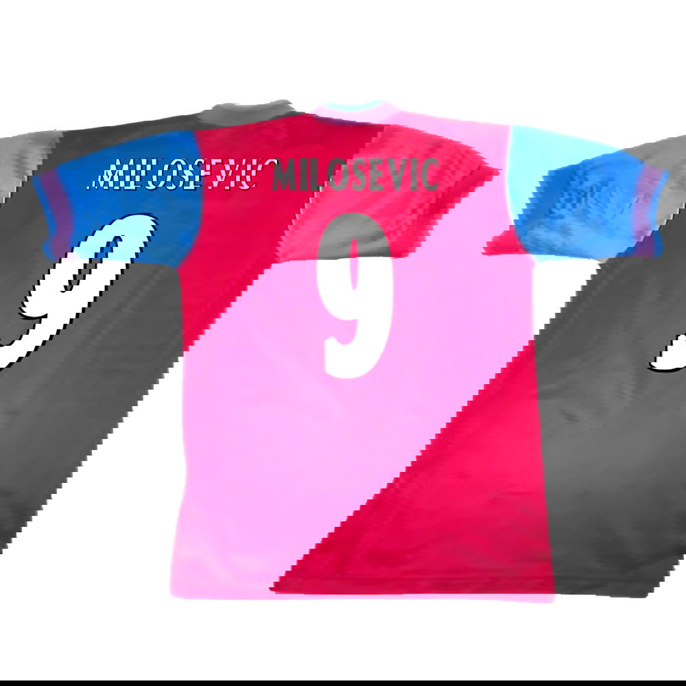 Aston Villa 1997-1998 Home Shirt (Excellent) (Milosevic 9)