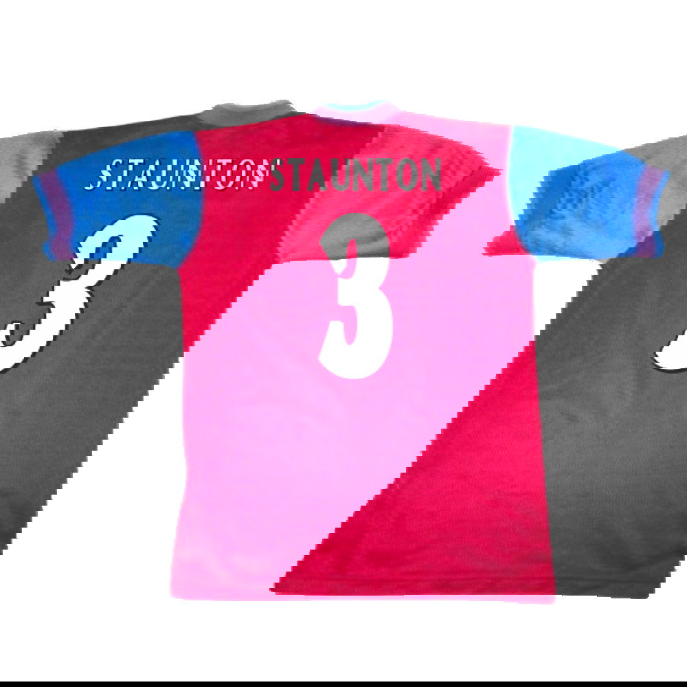 Aston Villa 1997-1998 Home Shirt (Excellent) (Staunton 3)