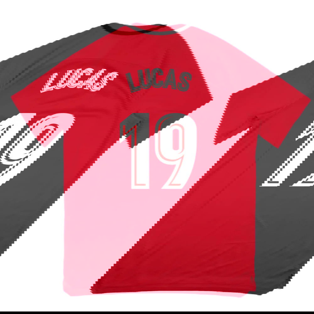 Atletico Madrid 2017-18 Nike Training Shirt (XL) (Lucas 19) (Mint)