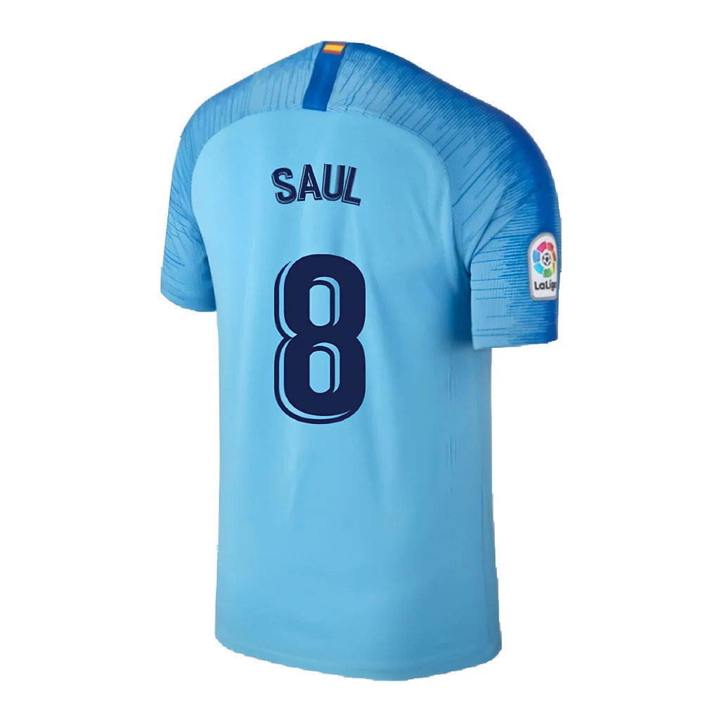 Atletico Madrid 2018-19 Away Shirt (S) (Mint) (Saul 8)